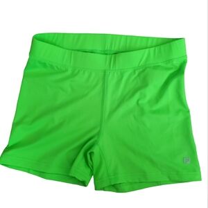 FILA Vintage Tennis Womens Tennis Shorts Neon Green Size M EUC